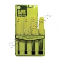 Globe Master 4pc Bevel Edge Chisel Set