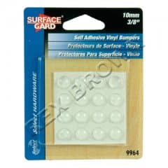 Surface Gard Round Pads Clear 10mm Pk16