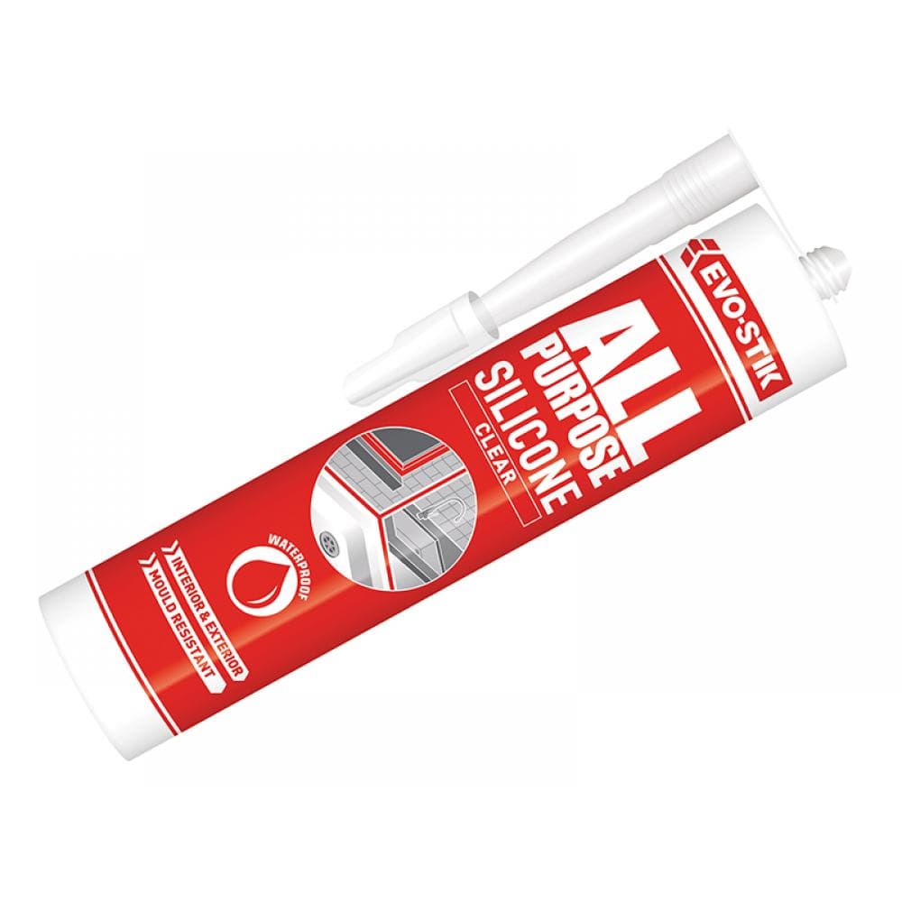 EVO-STIK ALL PURPOSE FLEXIBLE SILICONE SEALANT Clear C20