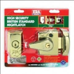 Era 40MM BS HIGH SEC NIGHTLATCH.BRASS.CLAM  			
