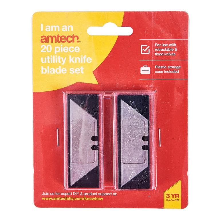 Am-Tech 20pc Utility Blades S0360