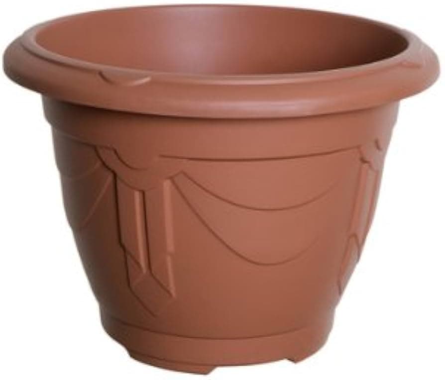Whitefurze 26cm Rnd Venetian Pl+lgs-t/cotta