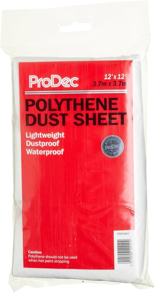 Polythene Dustsheet 12 X 12" 250G