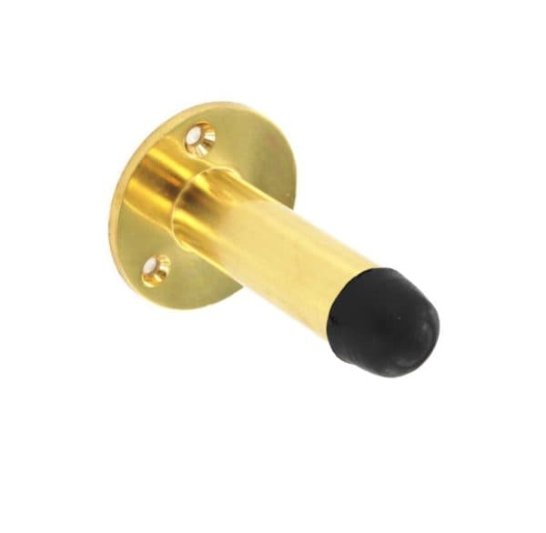 Securit 75mm Brass Projection Door Stop (s2573)
