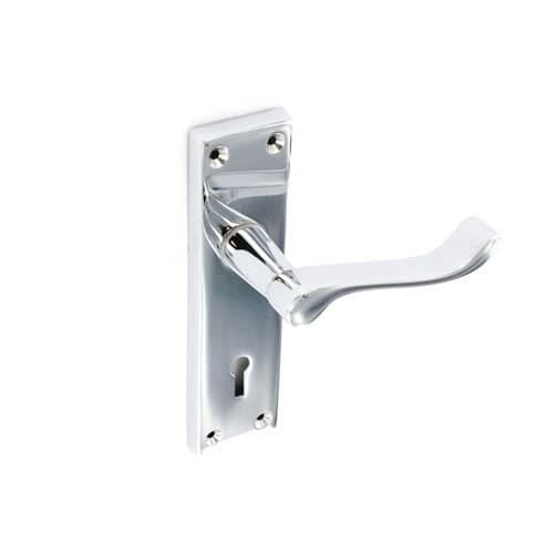 Securit 150mm Chrome Scroll Lock Handles Furniture 1pair (s2700)
