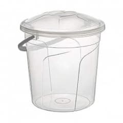 Bucket + Lid 13ltr Clear