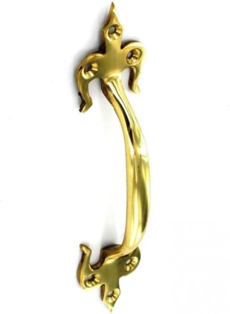 Securit 175mm Brass Fleur De Lys Handle (s2682)