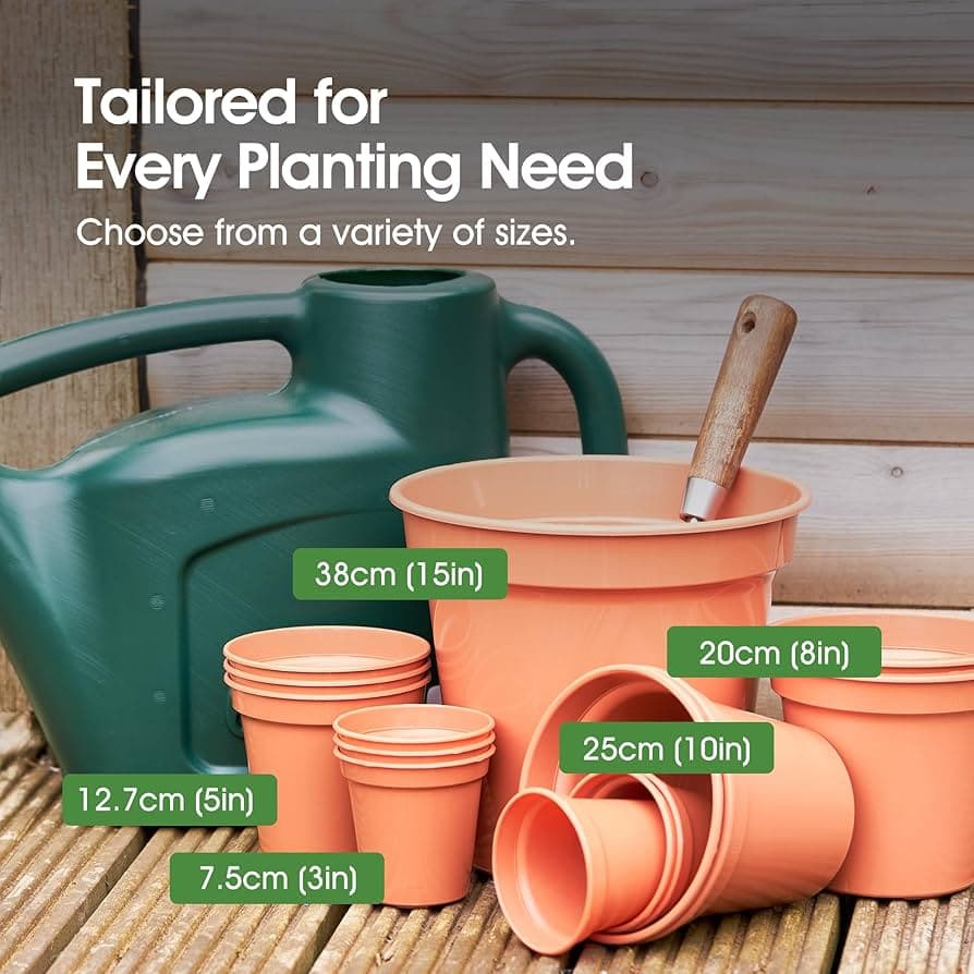 Whitefurze 12.7cm 5in Pot Set 5 Tcotta