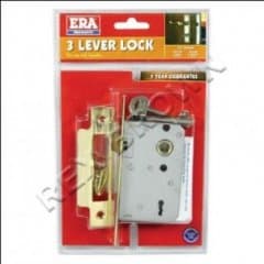 Era 3L Mortice Sashlock 2 1/2" Brass