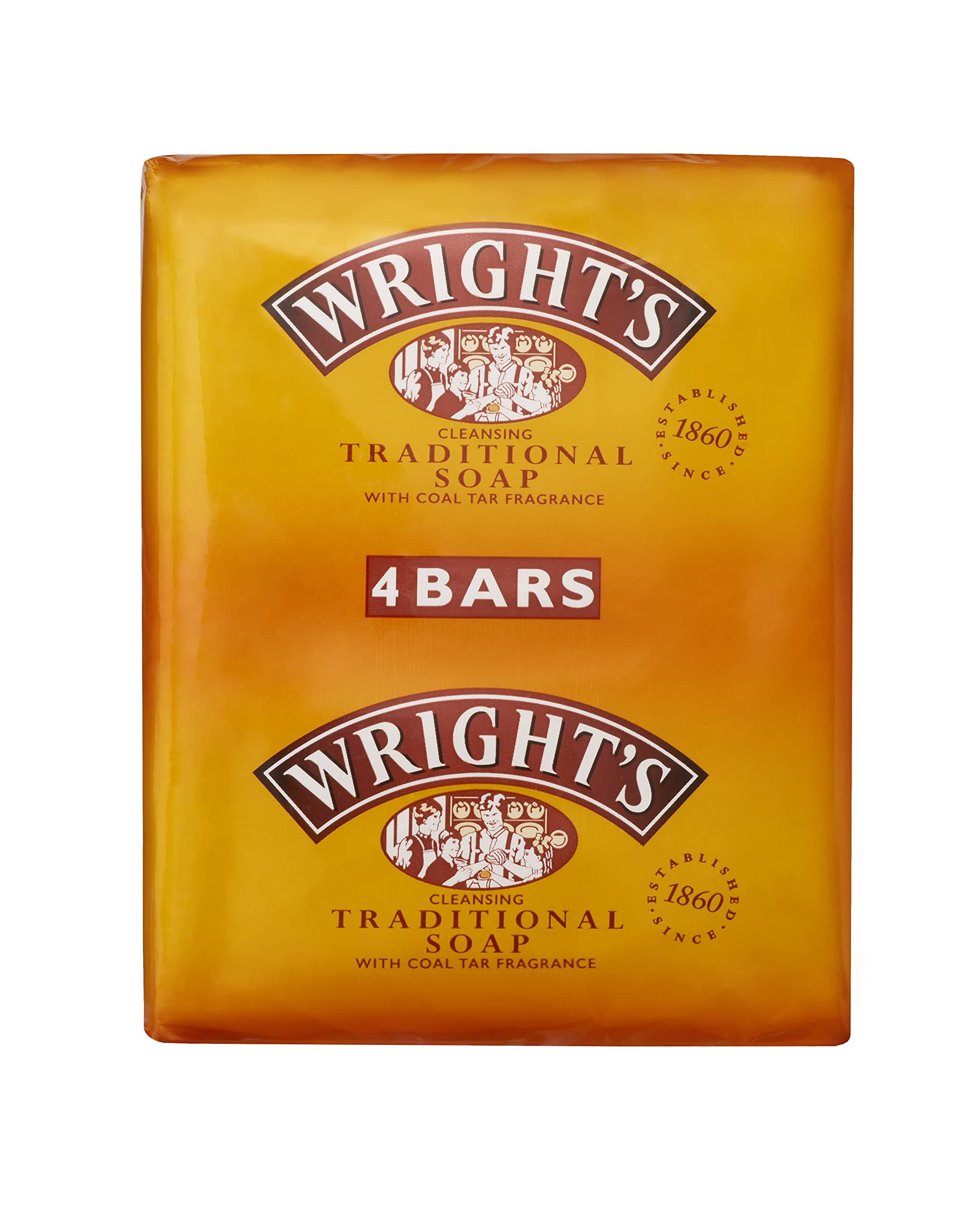 Wrights Trad. Soap Pk 4 image