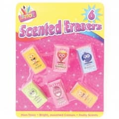 Scented Erasers Pk6
