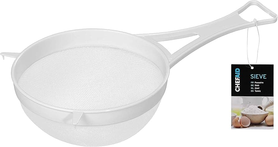 Chef Aid 18Cm White Plastic Strainer