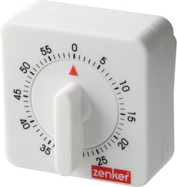Zenker 60 Minute Timer Of Plastic, White 1