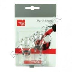Vacu Vin The Wine Show Wine Server Crystal Black Set of 2