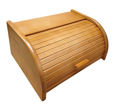 Apollo Wooden Roll Top Bread Bin image