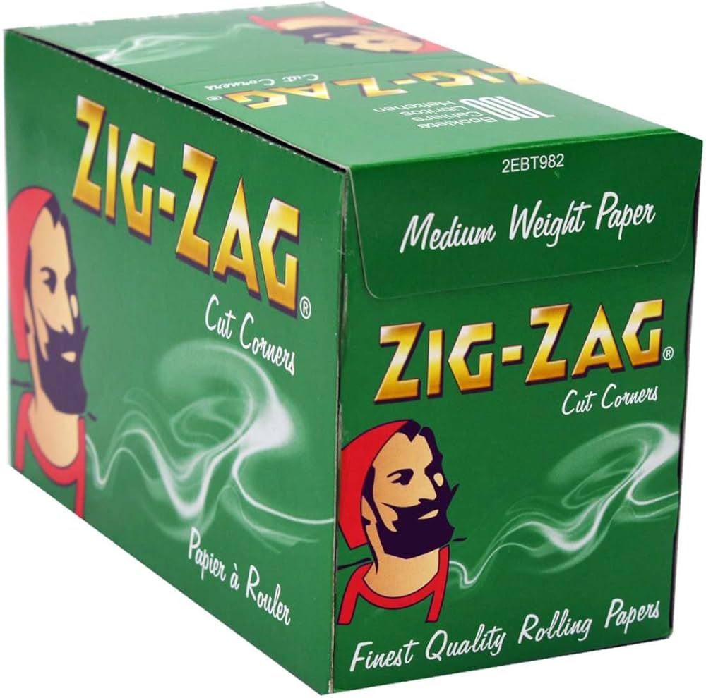 Zig Zag Green Papers PK100 image