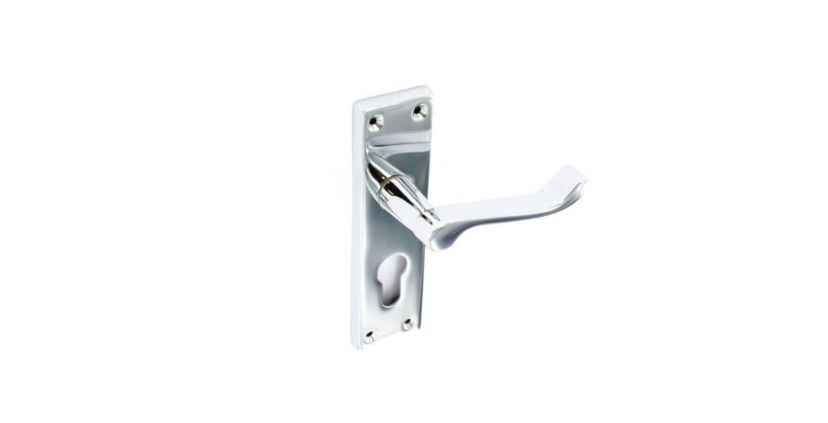 Securit 150mm Chrome Scroll Euro Lock Handles 1pair (s2704)