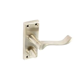 Securit 100mm Nickel Scroll Privacy Handles 1pair (s2723) 1