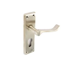 Securit 150mm Nickel Scroll Euro Lock Handle 1pair (s2724) 1