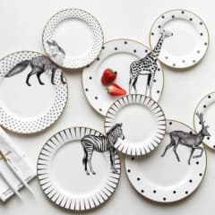 8'' Animal Shape Plate 6Pcs