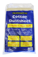 Cotton Dustsheet 12 x 9 "