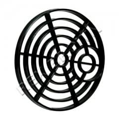 6" x 6" Square Plastic Gulley Grids, Black - 1pc