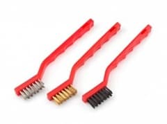 Mini Brass Wire Brush Set Pk3