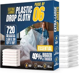 RB 12 x 6 PLASTIC DUST SHEETS 1