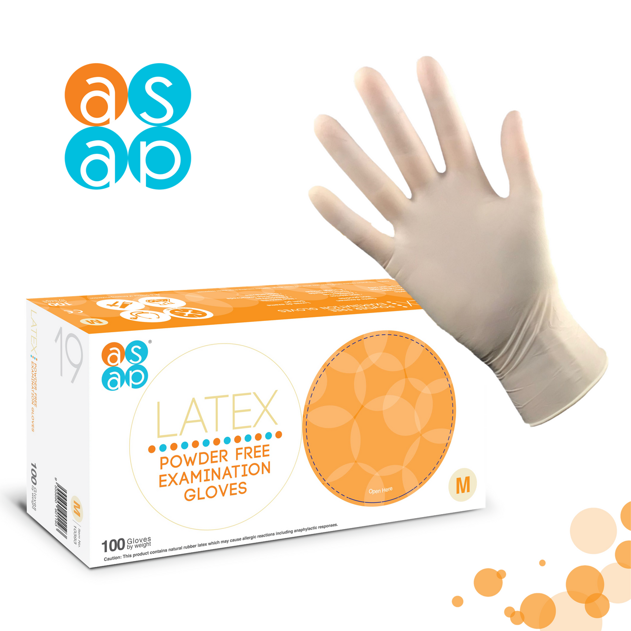 Supertouch 100 Latex Gloves - Medium Powdered image