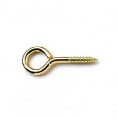 45 x 10 Brassed Screw Eyes - Pre Pack 4pcs