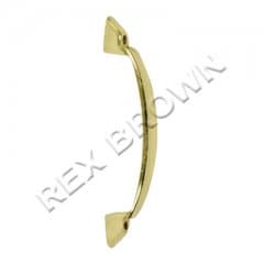 4" Brassed Bow Handles - Pre Pack 1pc