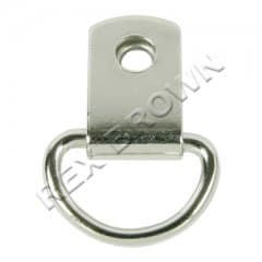 Small Nickel 'D' Rings - Pre Pack 4pcs