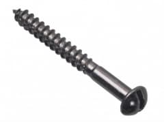 TIMCO 2" X 8 Blk Japan Round Head Screws Pre Pack - 10pcs