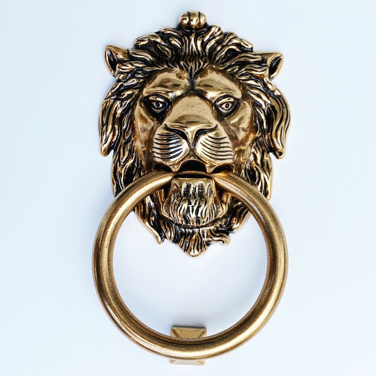 Securit Brass Lion Head Knocker Face Fix 100mm (s2272)