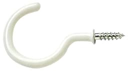 BH White Cup Hooks P/c 50mm Pk25 1