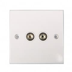 DA Dencon double flush aerial socket (7120NB)