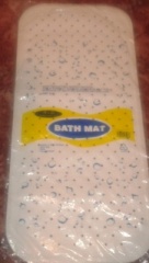 ANZ Bath Mat Value White / Blue 75cm x 34cm image