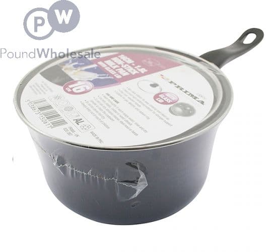Prima 16cm Milk Pan With Glass Lid
