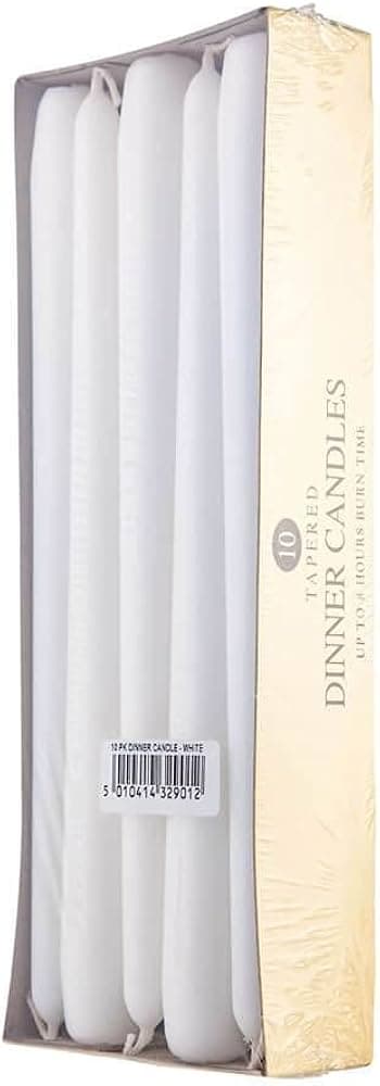 Prices Dinner Candle 10pk White