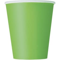 Unique Party 14 Lime Green 9 Oz. Cups 1