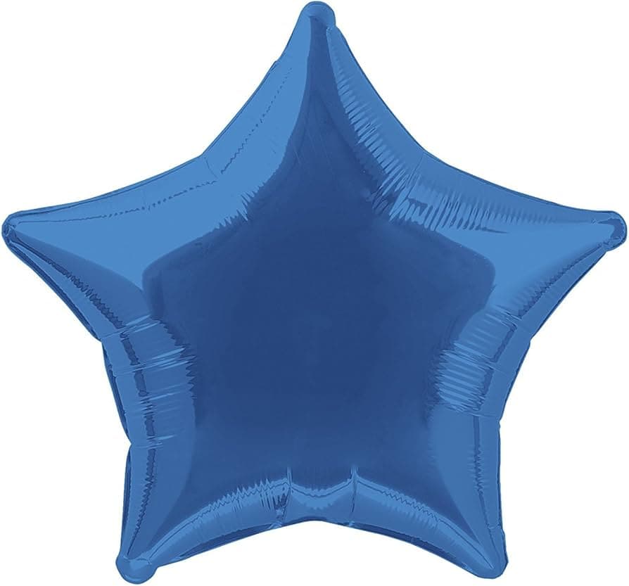 Unique Party 20'' Pkg Star Royal Blue Foil