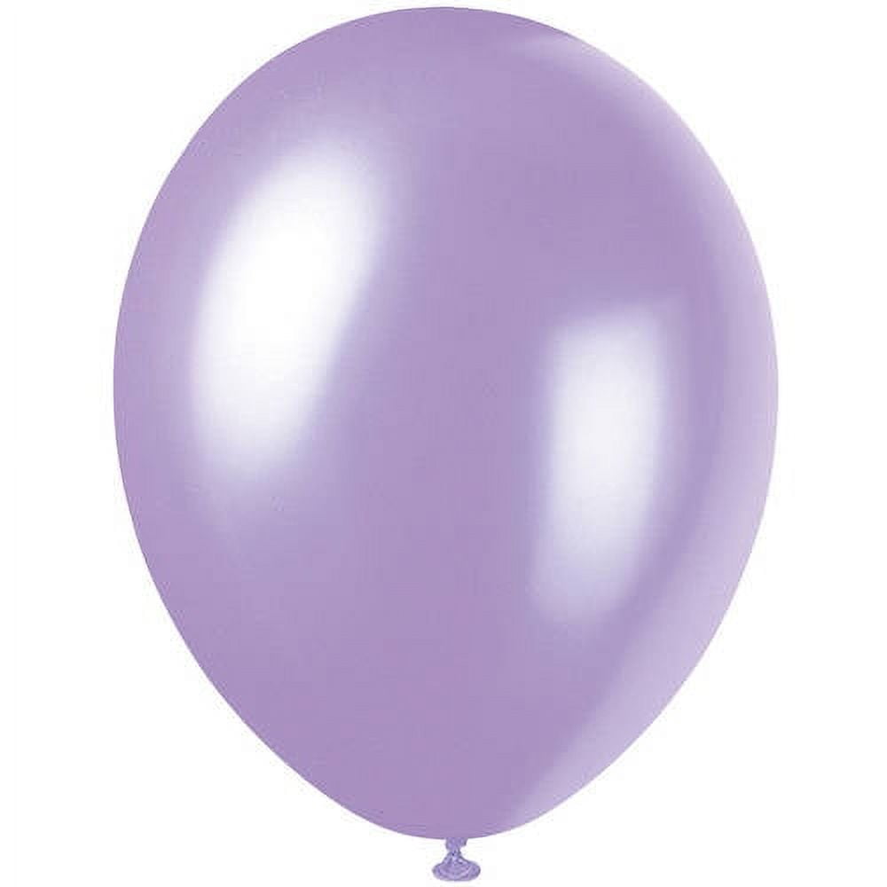 Unique Party 50 12" Lovely Lavender Prl Bln image