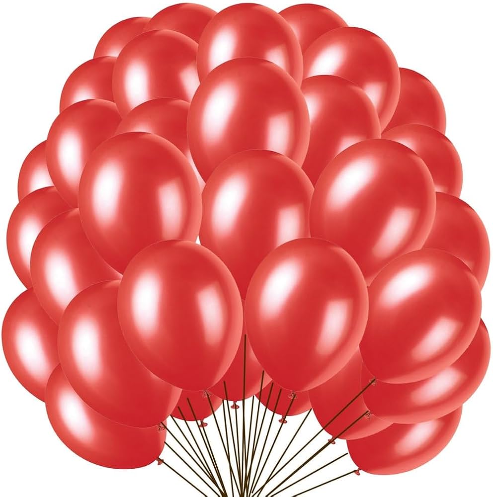 Unique Party 50 12" Flame Red Pearl Blln image