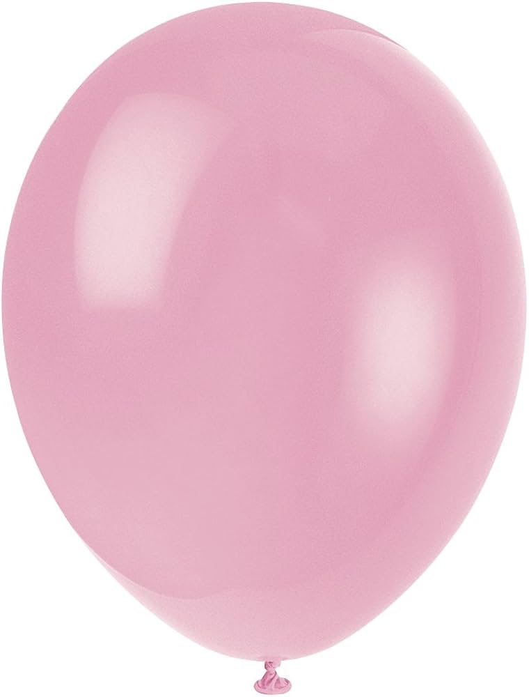 Unique Party 50 12" Crystal Pink Pearl Blln image