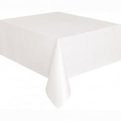 Unique Party White Basic Tablcovr 54x108 In