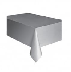 Unique Party Silver Tablecover 54x108 In