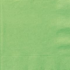 Unique Party 20 Lime Green Bev Napkins