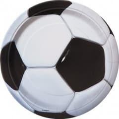 Unique Party 8 3d Soccer 7" Plates