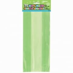 Unique Party 30 Lime Green Cello Bags