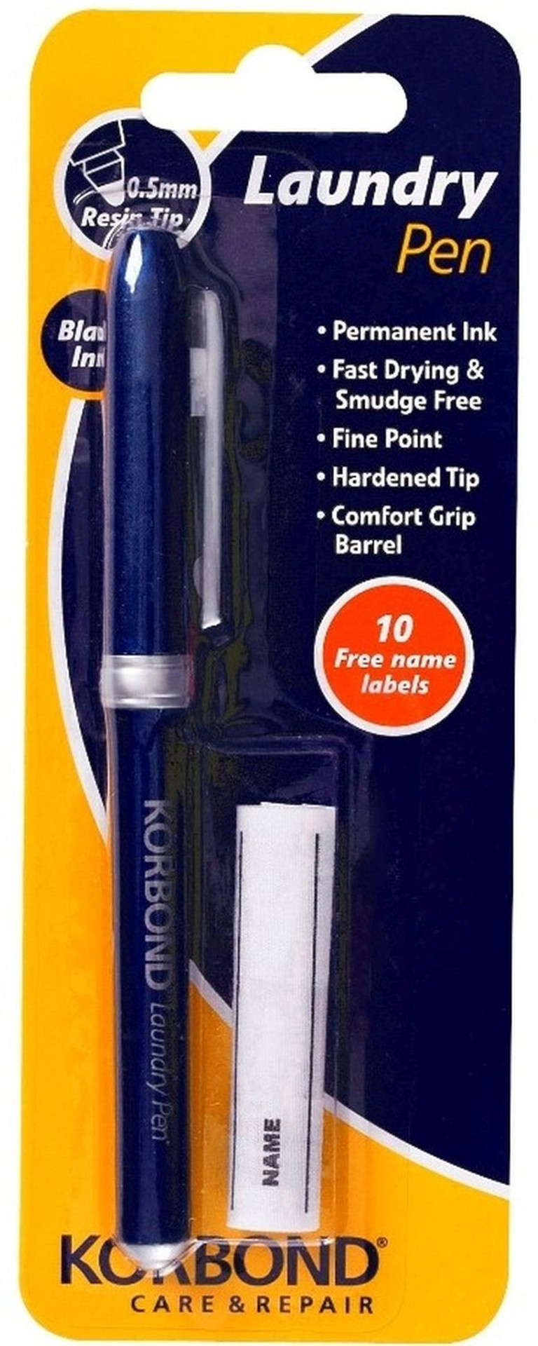 Korbond Laundry Pen With 10 Free Name Labels image